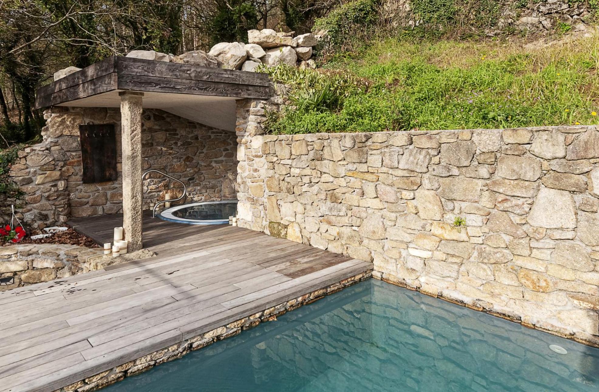 Casa Do Cebro Casa Con Piscina Y Jacuzzi Privados Villa Santiago de Compostela Bagian luar foto