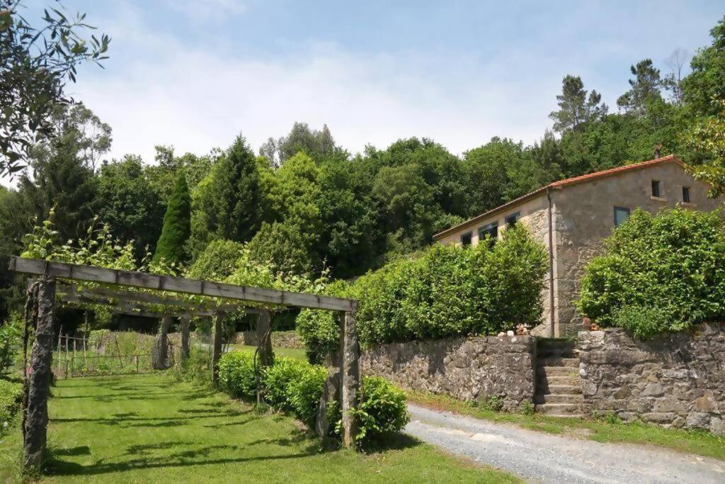 Casa Do Cebro Casa Con Piscina Y Jacuzzi Privados Villa Santiago de Compostela Bagian luar foto